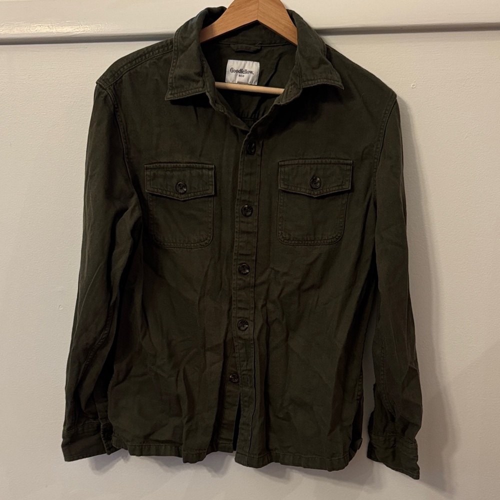 Goodfellow & Co Dark Green Men's Shirt Jacket